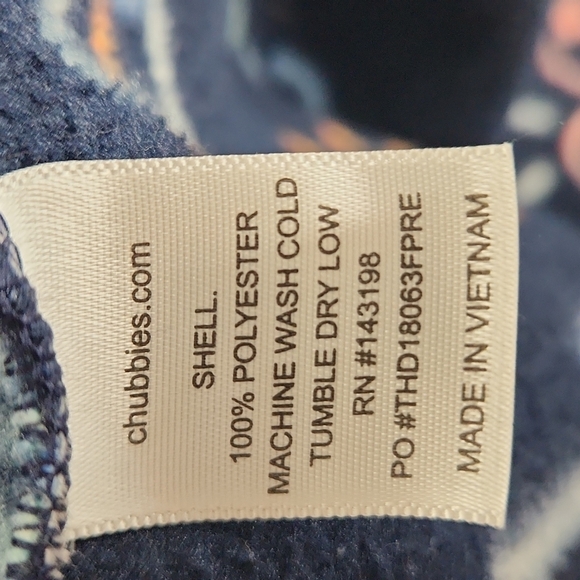 Chubbies Wanderers Club Fleece Neon Flamingo Printed Sweatshirt - Picture 8 of 8